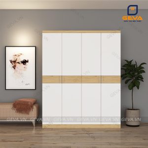 Tủ áo 4 cánh rộng 1m6 cánh trắng - TA21