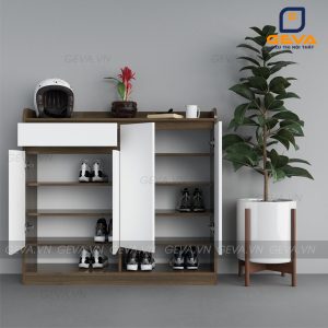 Tủ giầy Kochan 120cm vân óc chó TG24 kiểu dáng sang trọng