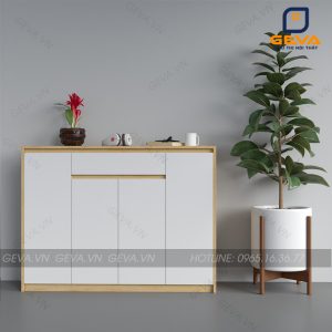 Tủ giầy Mocha 120cm viền vàng TG30