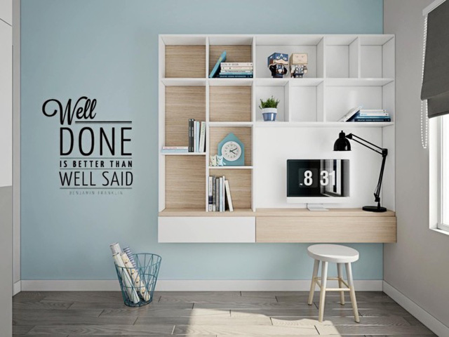 Góc học tập cho bé trai