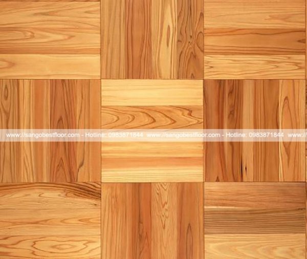Gỗ xoan đào còn được sử dụng để làm sàn nhà 