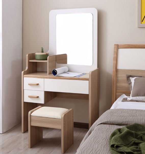 Màu sắc hài hòa trang nhã, phù hợp và đồng với nội thất còn lại trong phòng