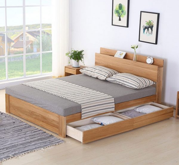 Giường gỗ có ngăn kéo