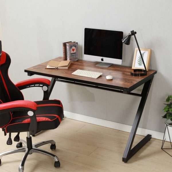 Thiết kế bàn gaming Z chân sắt mặt gỗ được game thủ ưa thích