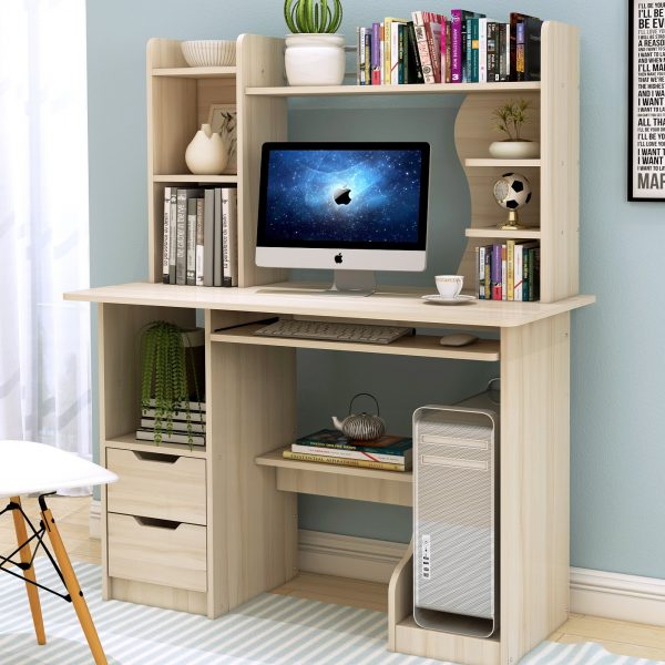 Bàn máy tính đẹp chân sắt hợp với mọi văn phòng 