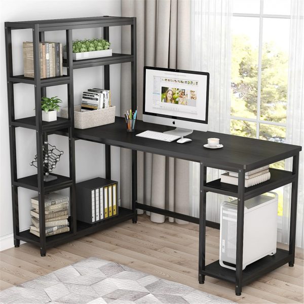 Bàn máy tính đẹp ấn tượng màu đen